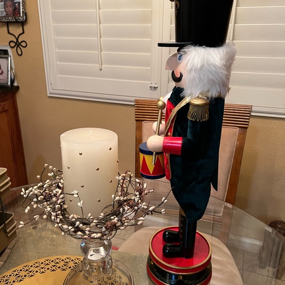 Vintage Nutcracker Wooden Drummer Boy 24” - Picture 6 of 8